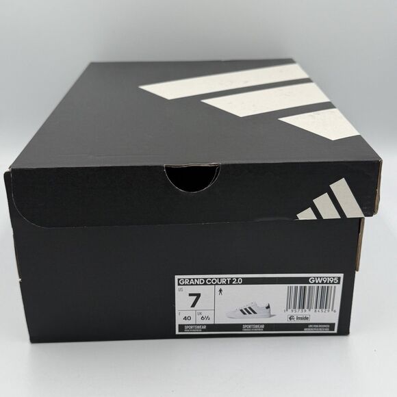 Adidas Grand Court Shoes Mens White Black Outdoor GW9195 Men\'s Size 7 main image 7